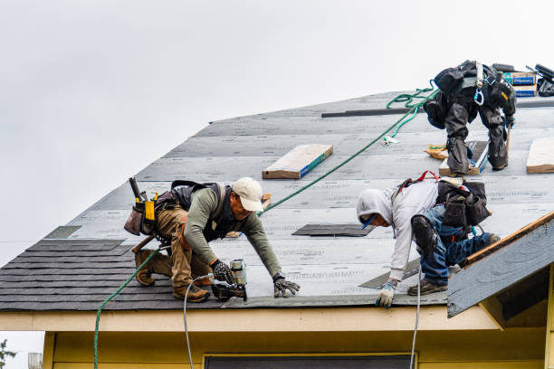 Professional Gutter Installation technician working in Broomall, PA